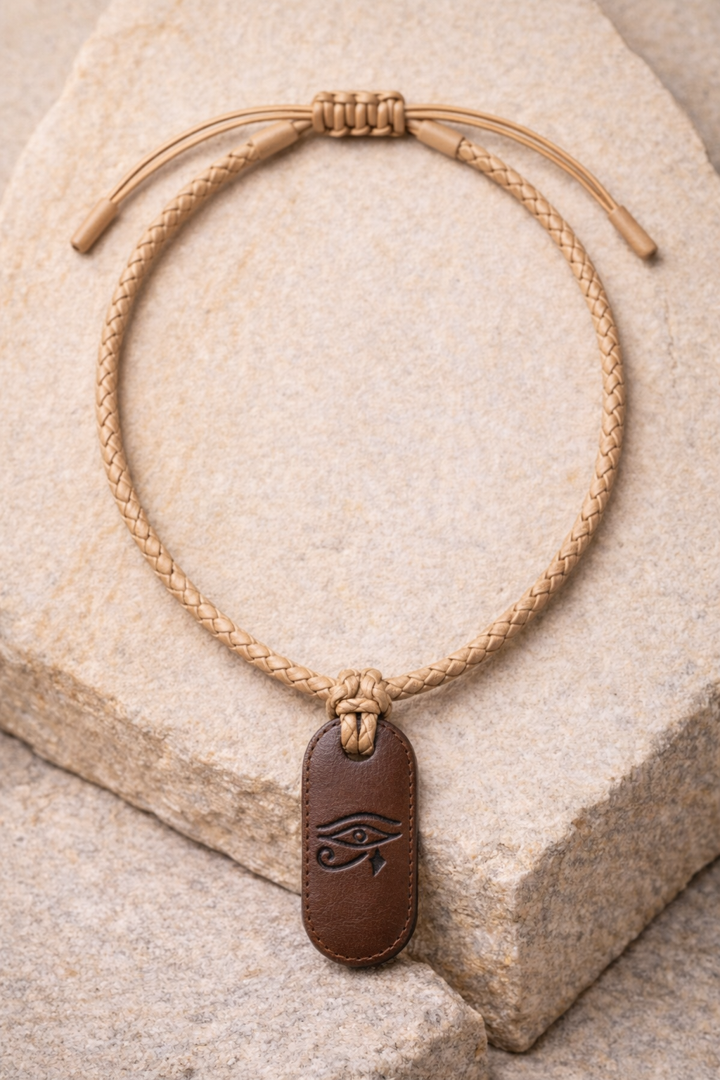 Horus Auge Lederkette