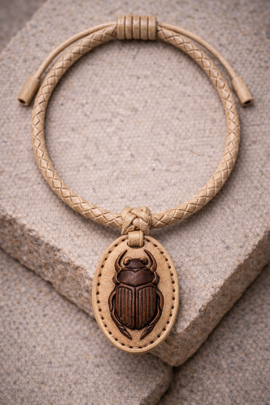 Scarab Lederkette