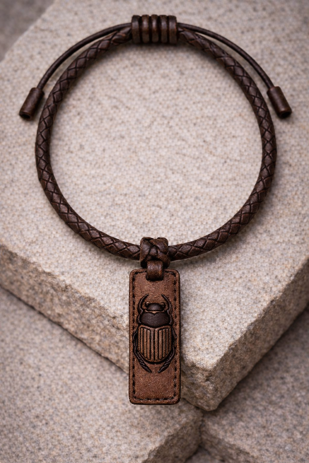 Scarab Lederkette