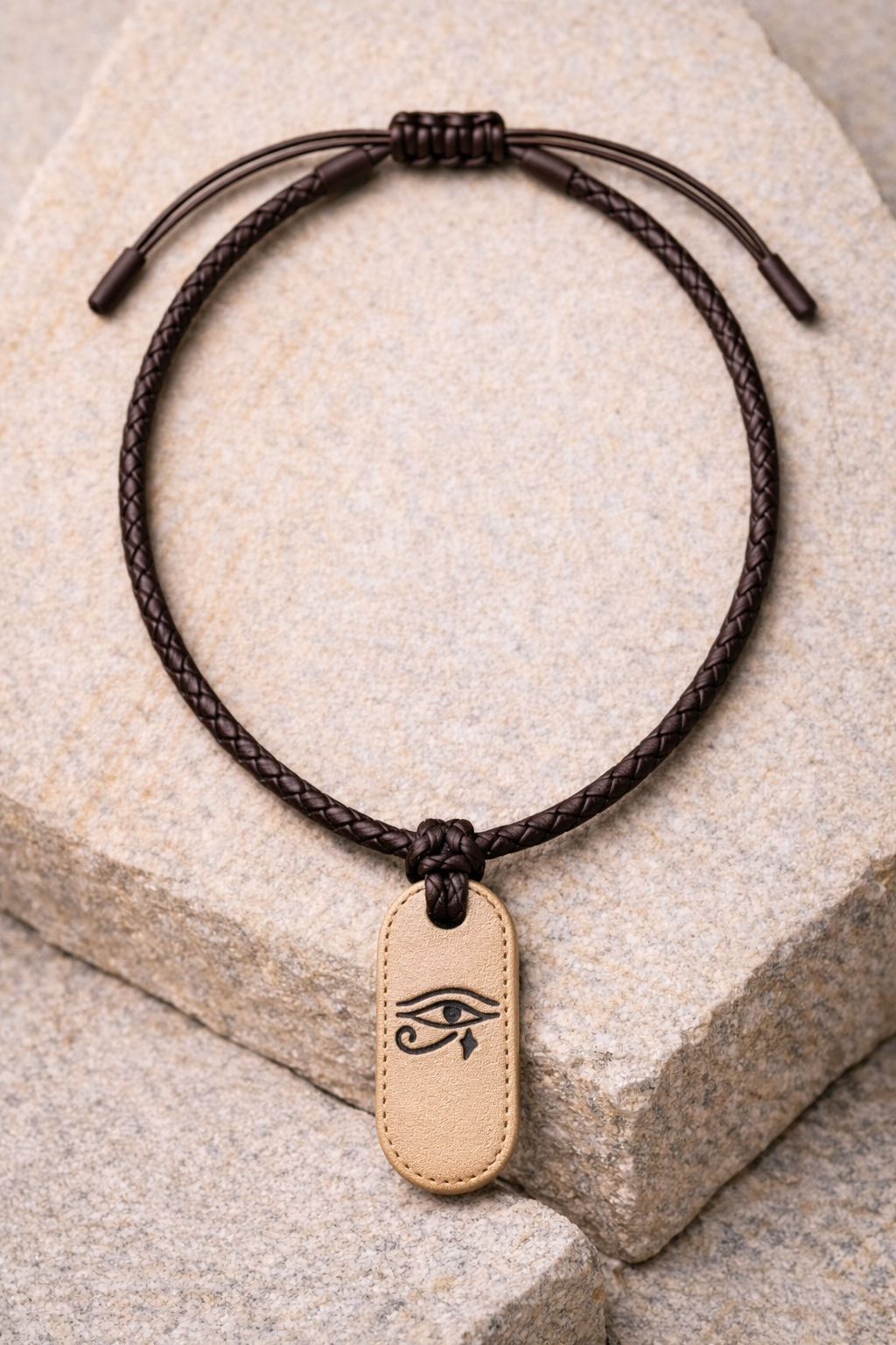 Horus Auge Lederkette
