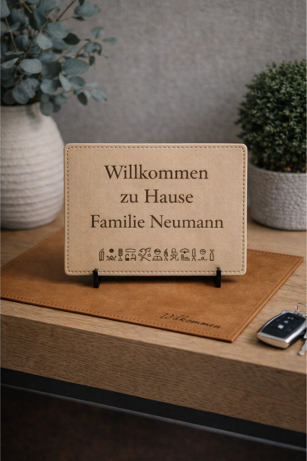Personalisierte Lederobjekte