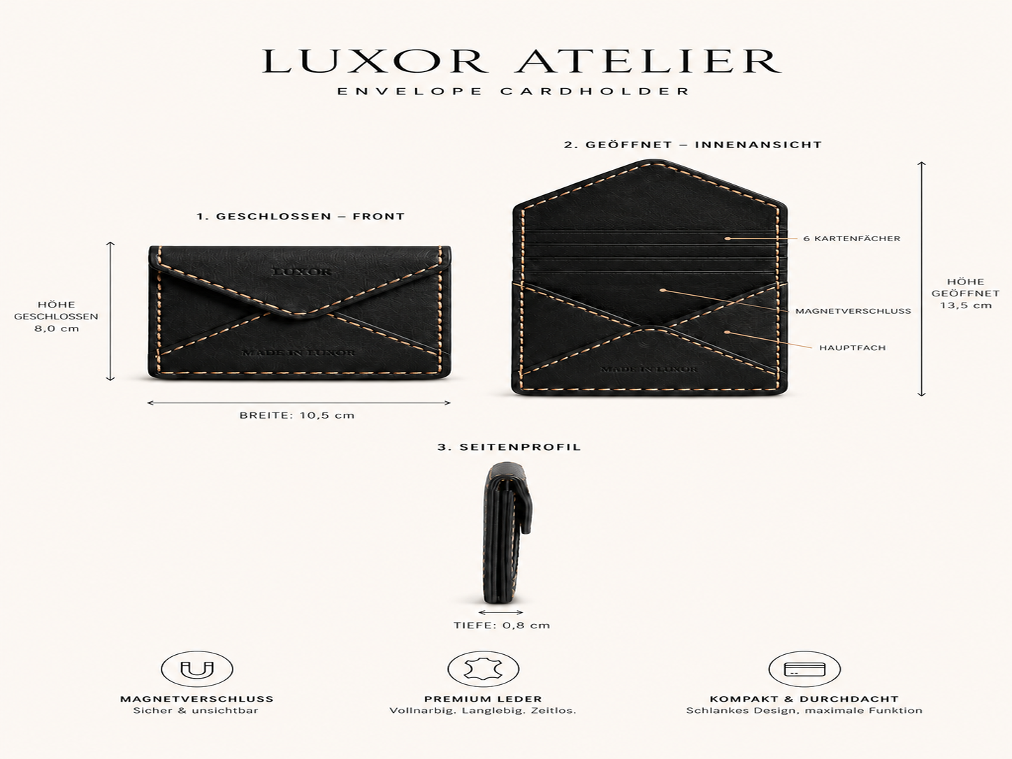 LUXOR Envelope Card Holder